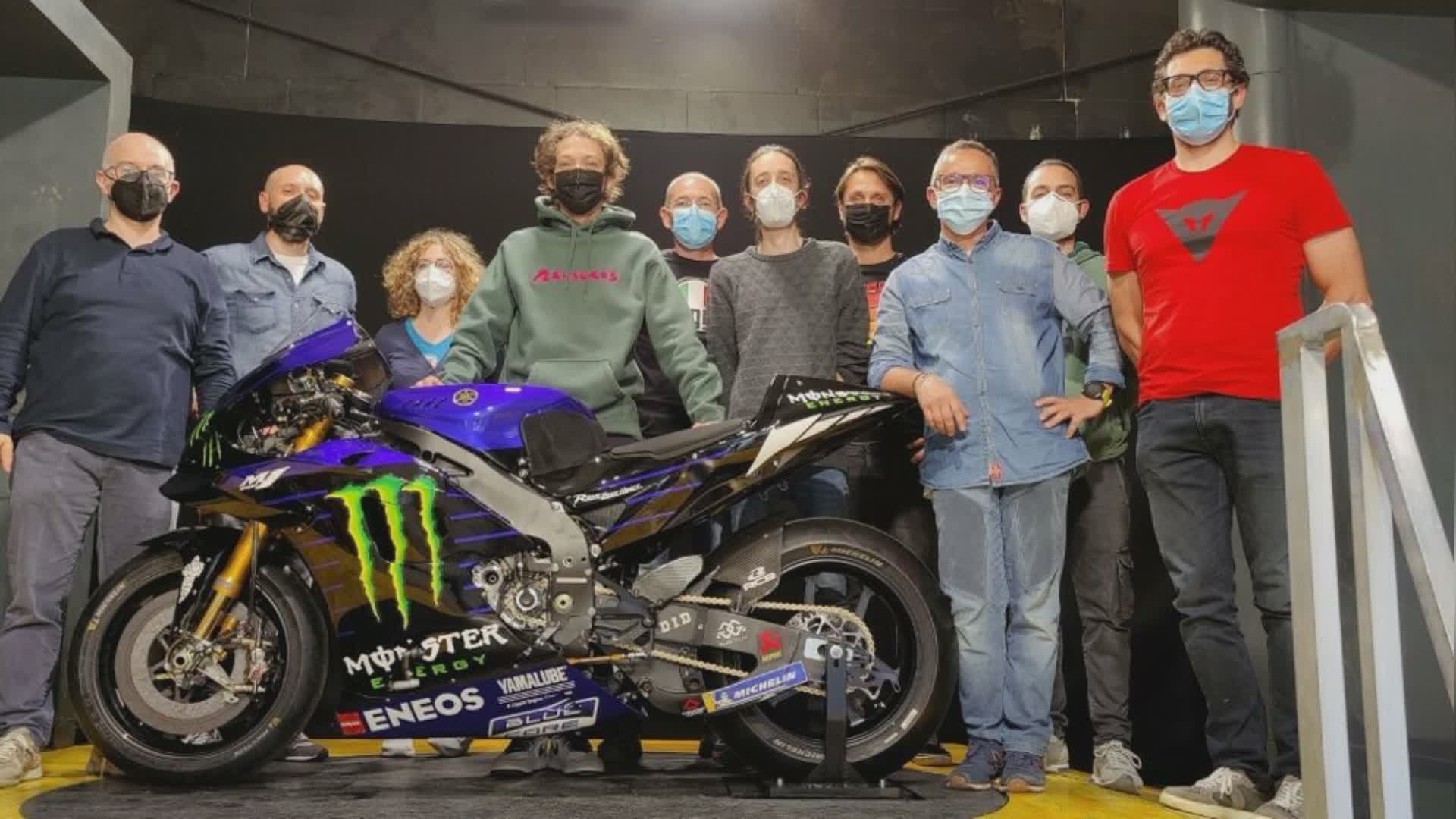 Valentino Rossi all’UniPg per un test di aerodinamica