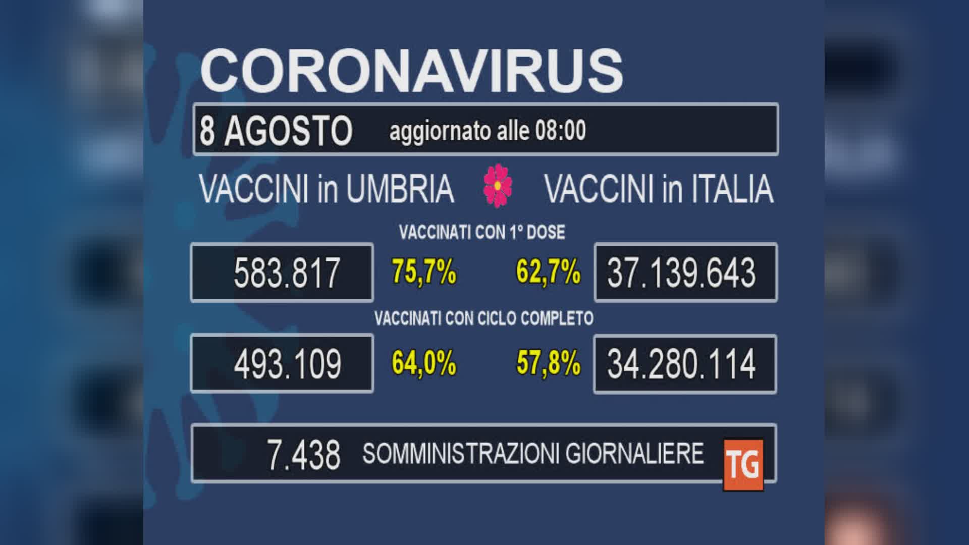 Vaccini, ciclo vaccinale completo quasi al 65%