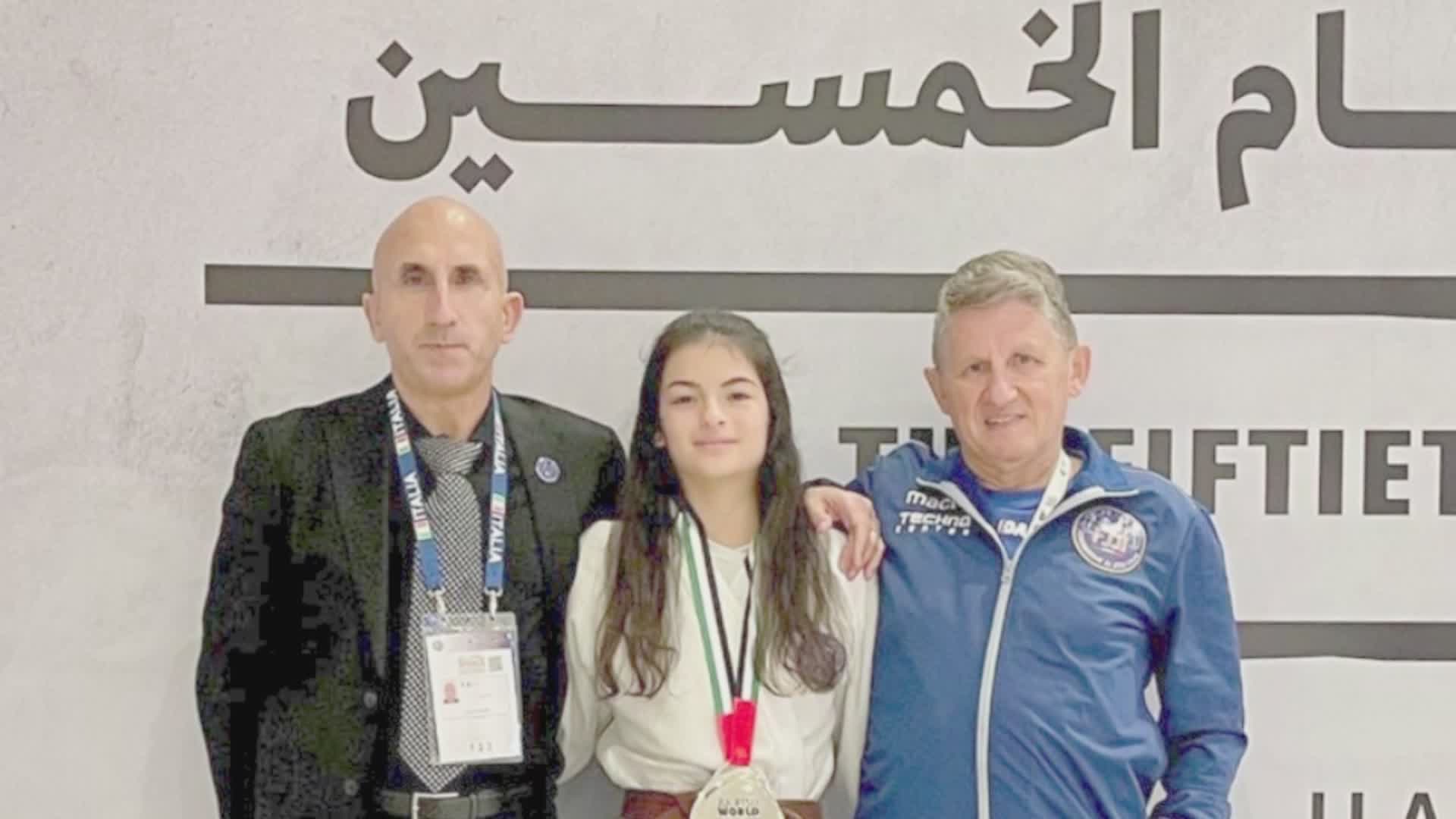 Abu Dhabi: la 17enne perugina Gaia Sandri è argento mondiale Ju Jitsu