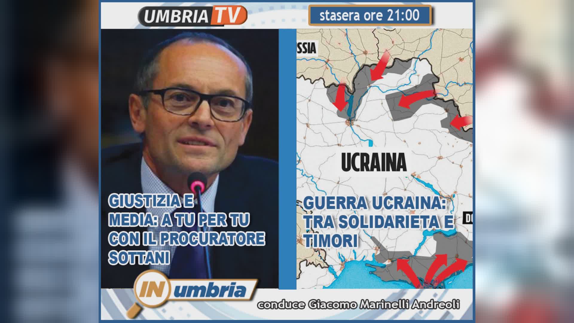 Stasera il Pg Sottani e la crisi Ucraina a "In Umbria" (ore 21)