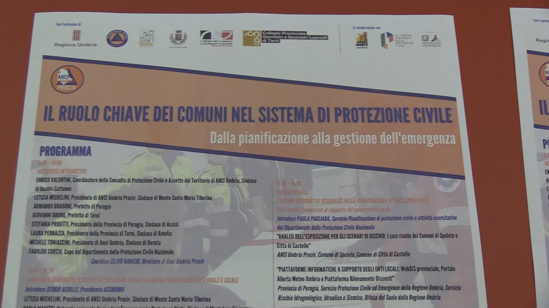 Settimana Protezione Civile: convegno a Gualdo Cattaneo 11 ottobre