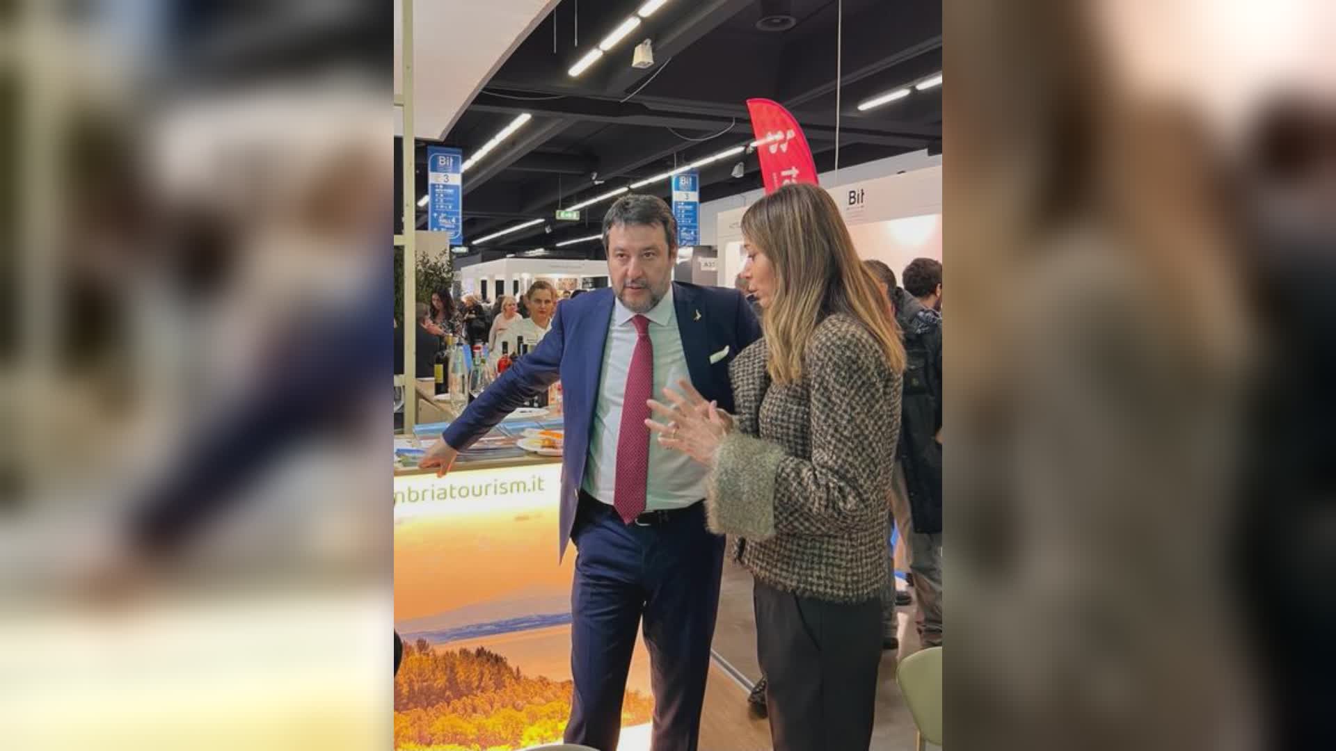 Anche vice premier Salvini visita stand Umbria alla BIT