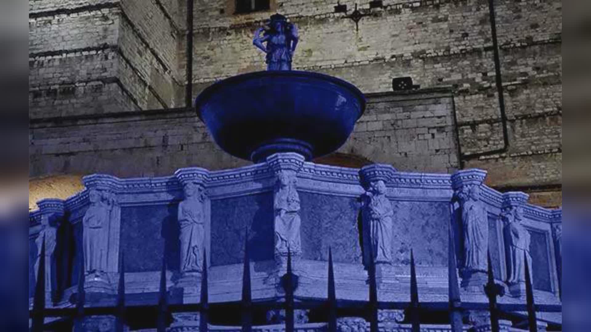 Malattia rara, il 15 la fontana Maggiore illuminata di blu