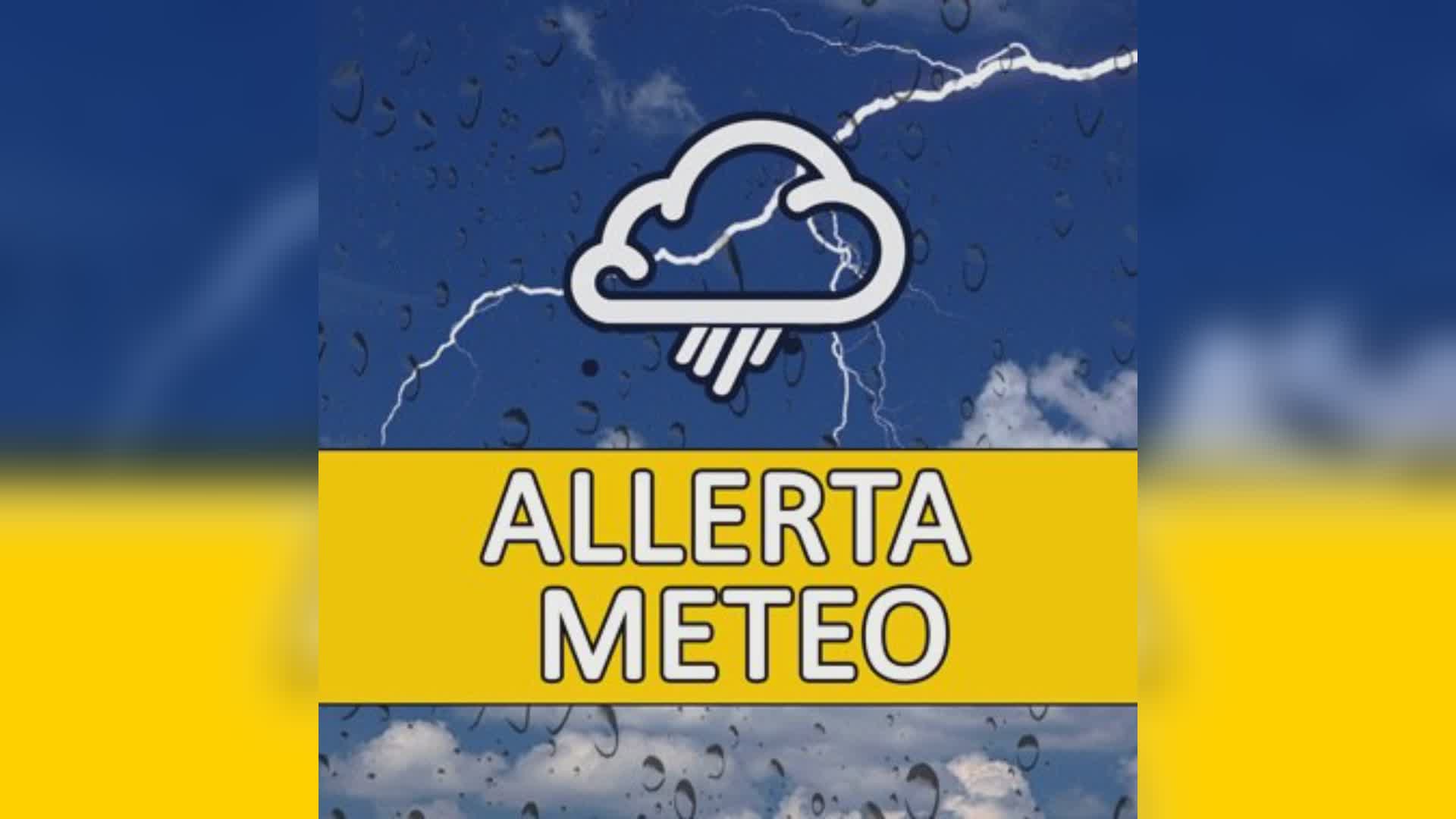 Primo Maggio, allerta meteo in tutta la regione