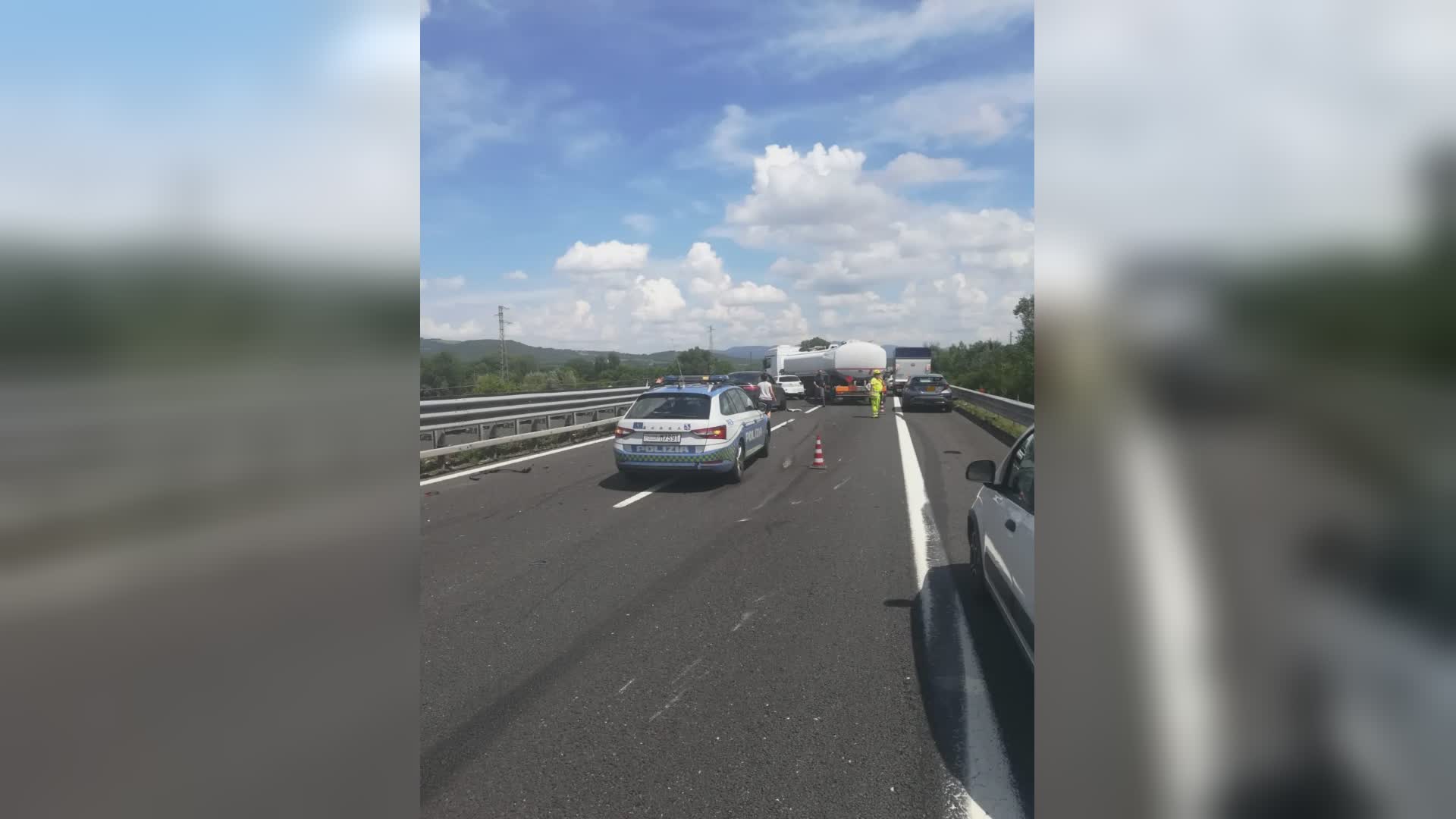 Incidente su tratto umbro A1: un morto e tre feriti, traffico in tilt