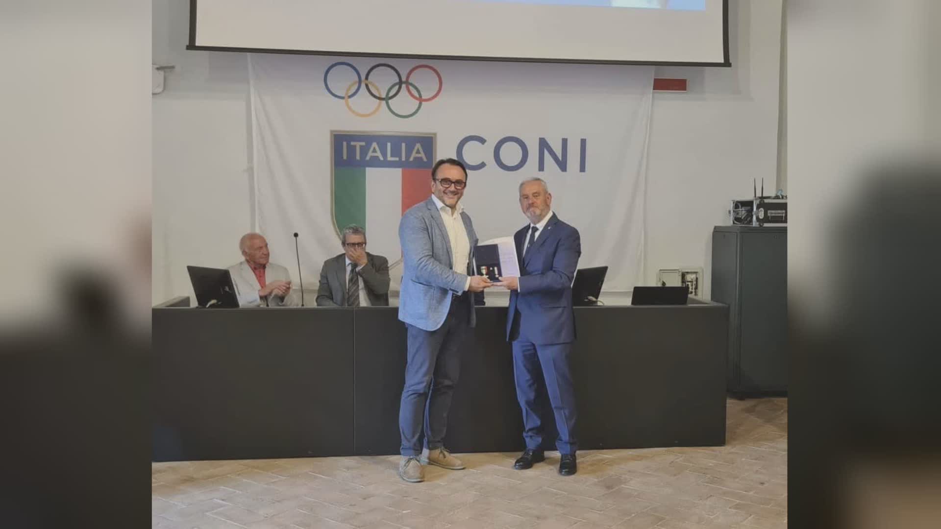 Antonio Bartoccini Stella di Bronzo al merito sportivo del Coni