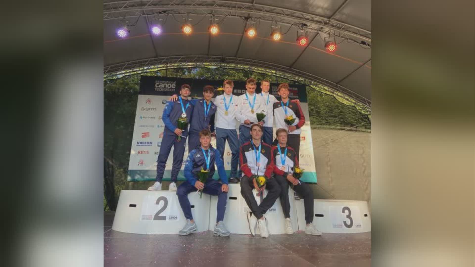 Il tifernate Carletti argento a squadre ai mondiali di canoa U23