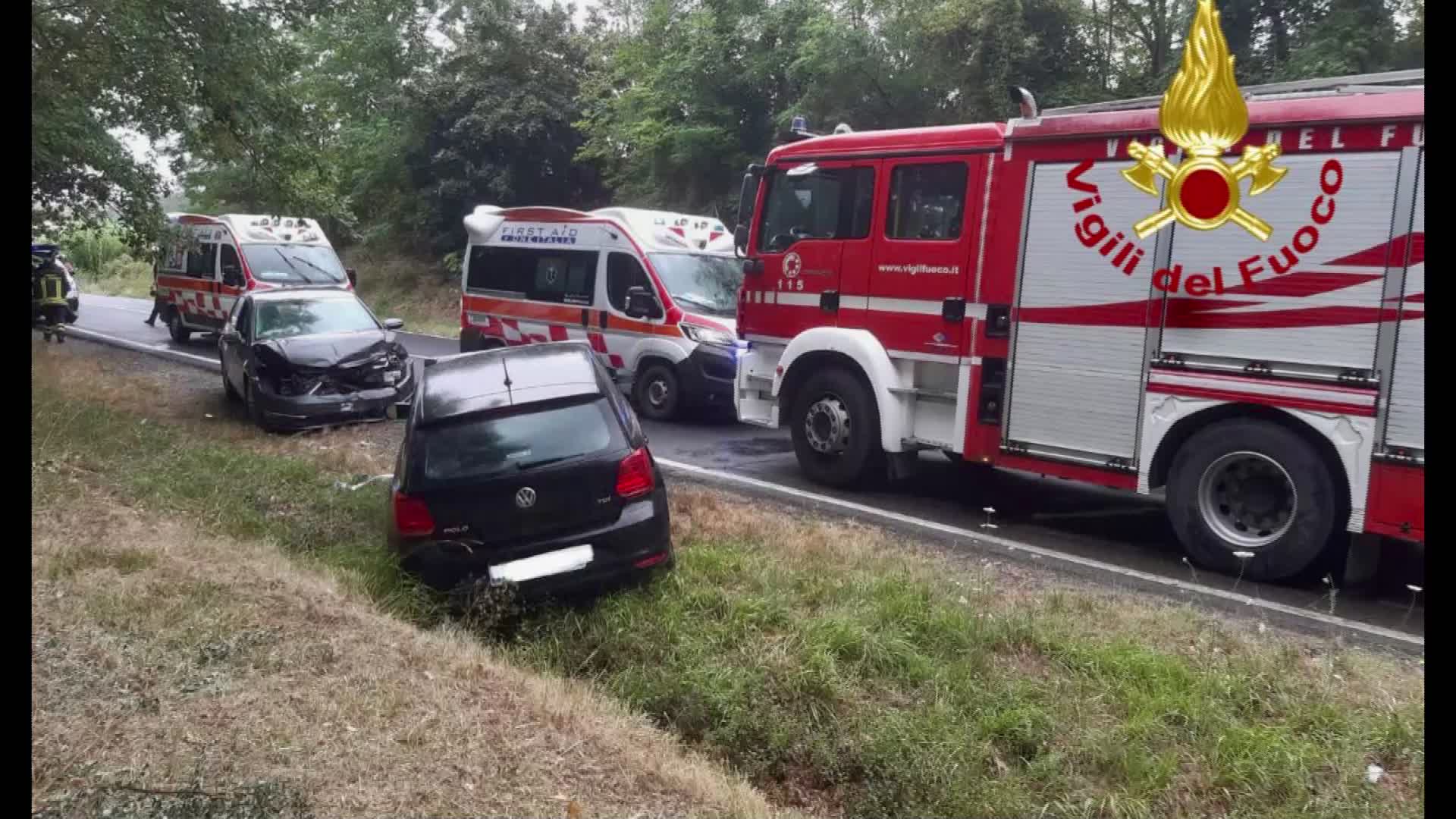 Incidente stradale a S. Secondo, due persone ferite