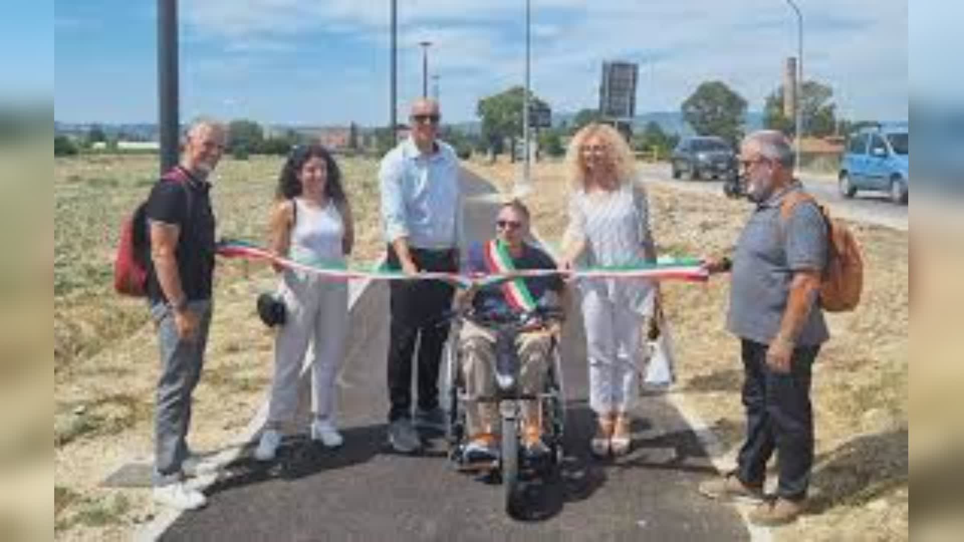 Inaugurata la pista ciclabile di Fiamenga