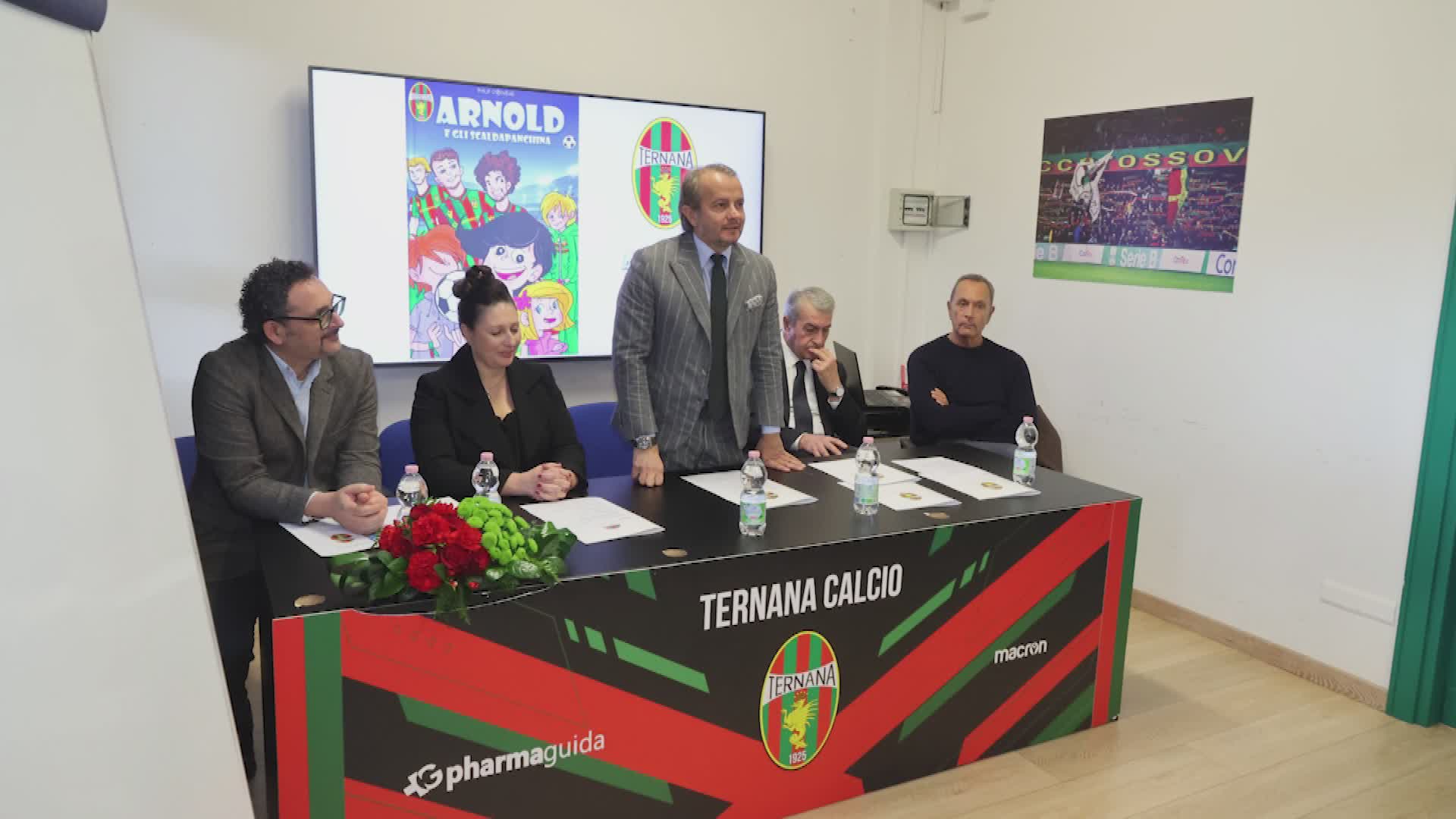 Ternana, presentato in sede il libro “Arnold e gli Scaldapanchina”