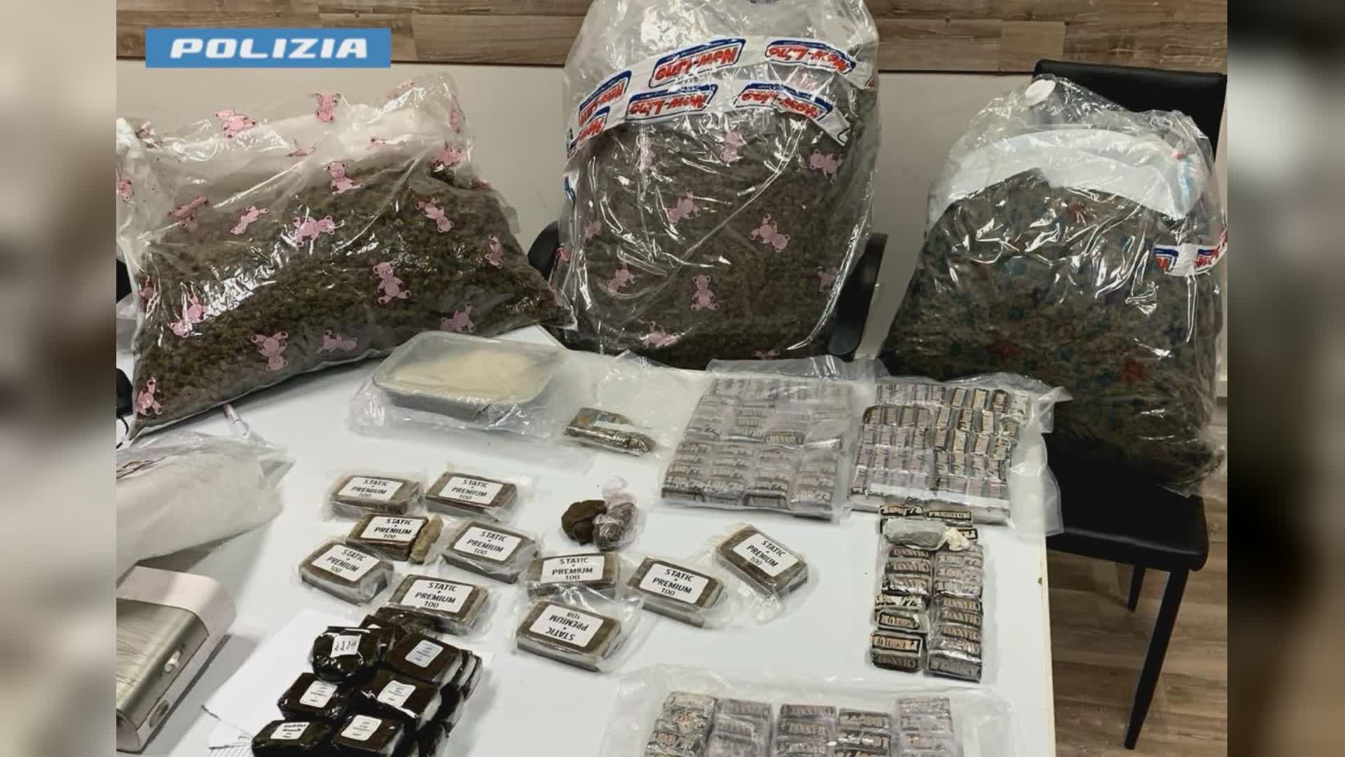 Droga ad Ardea, 87 kg di hashish. Tre arresti