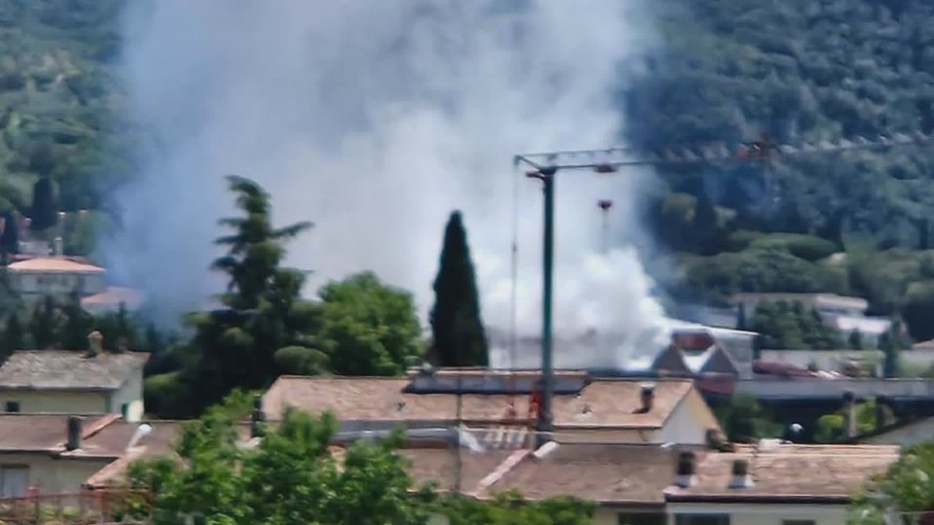 Incendio alla Italmatch di Spoleto nel reparto del fosforo rosso