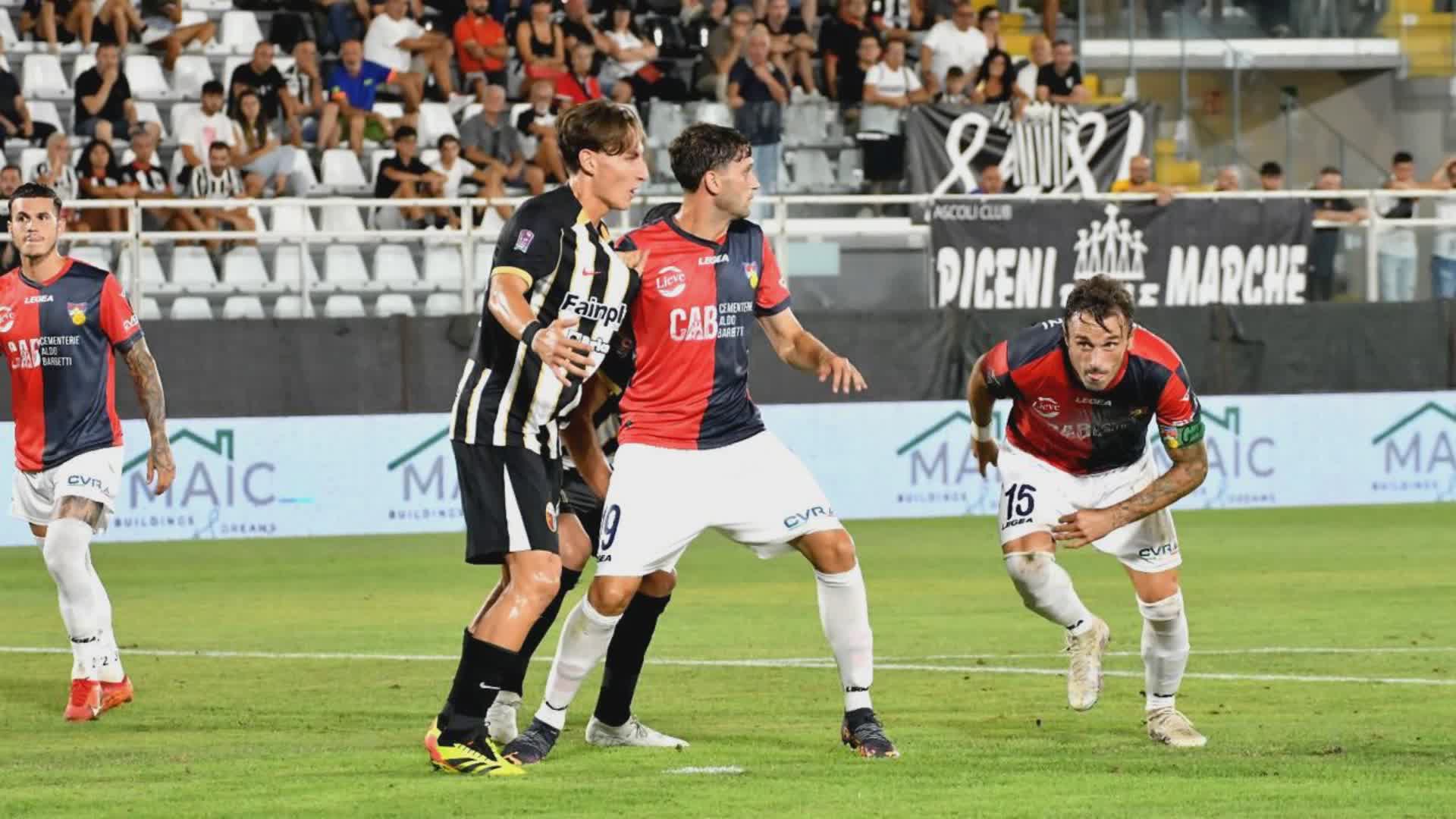 Gubbio, semaforo rosso ad Ascoli (2-1): non basta D’Ursi