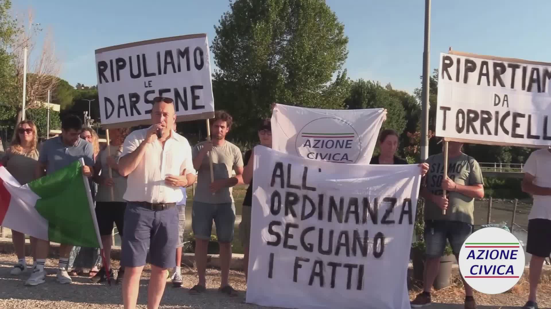 “Youtumbria”: a Torricella protesta per la manutenzione delle darsene