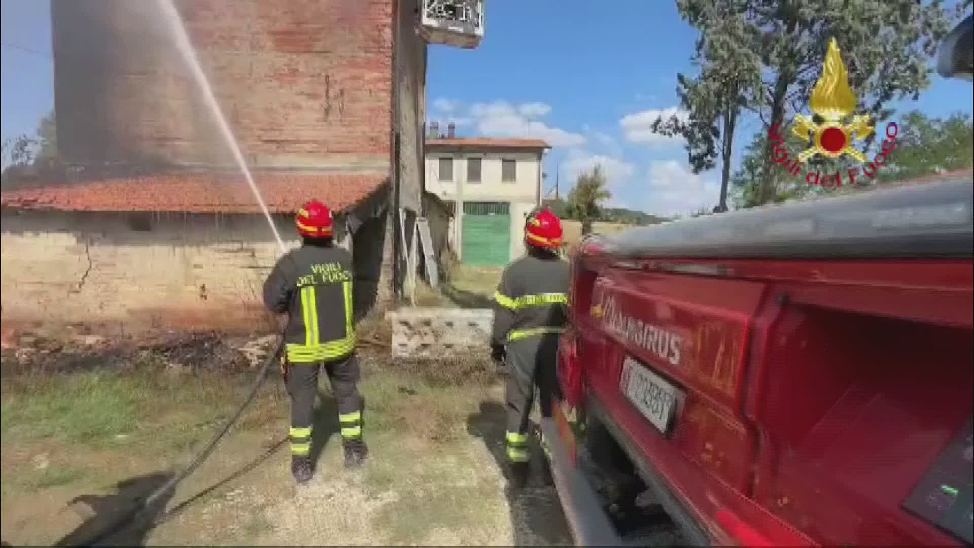 In fiamme uliveto a Panicale e annesso a Pontevalleceppi