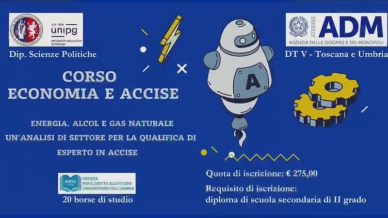 Pubblicato bando corso formazione su Accise: 20 borse studio