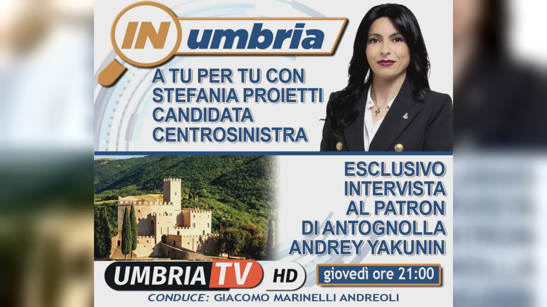 Stasera torna “In Umbria”: da Antognolla all’intervista a Proietti