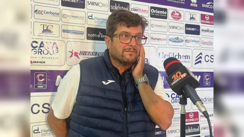 Post Pescara-Perugia, Baldini: “Noi sotto tono, è un buon punto”