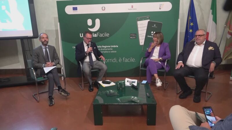 Regione, presentata app servizi pubblici regionali “Umbria Facile”