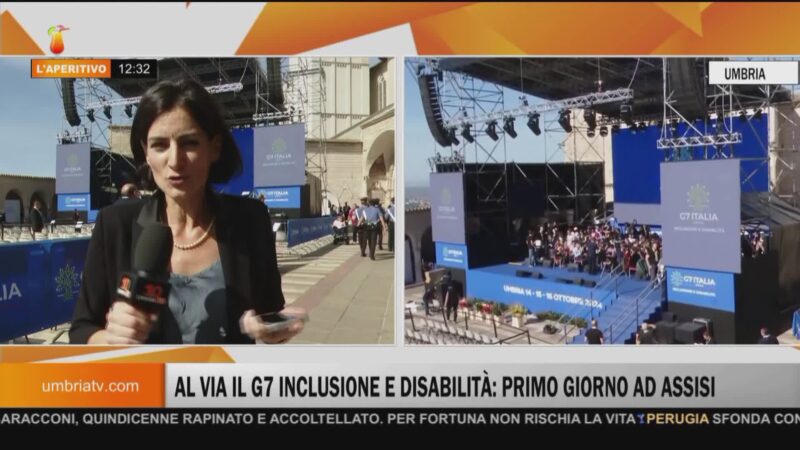 Al via G7 Inclusione Disabilità: diretta da Assisi a “L’Aperitivo” UTV