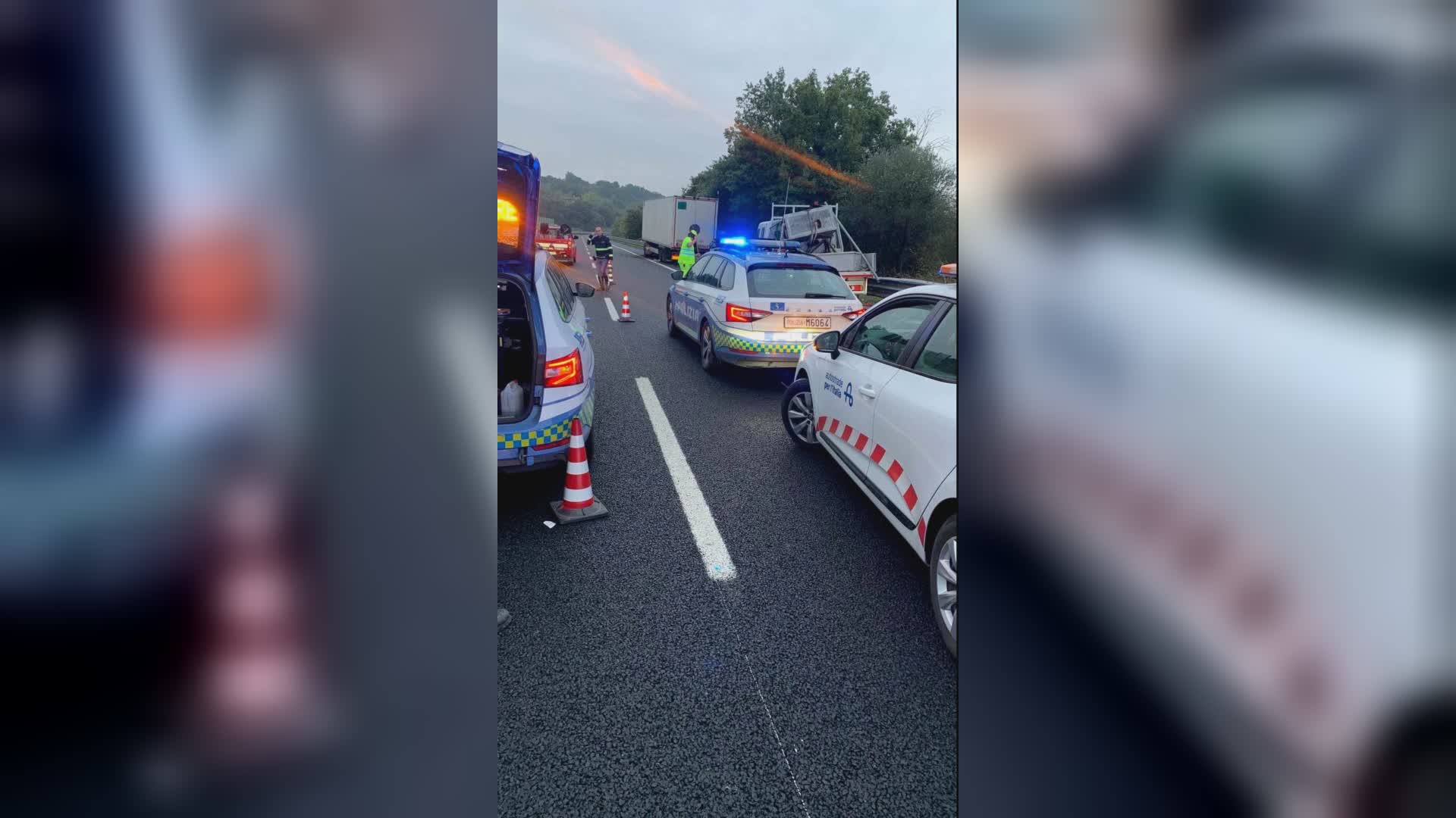 Tragico incidente stradale sulla A1 tra camion e furgone. Due morti