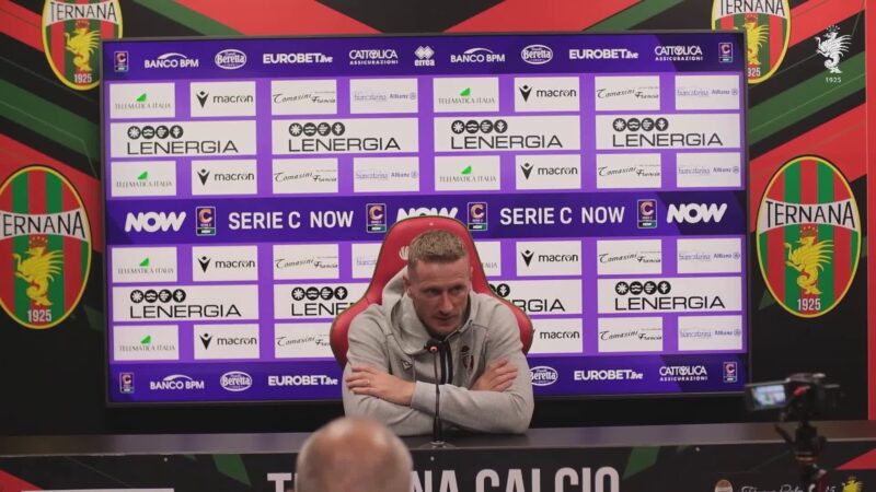 Ternana, ecco il Rimini. Abate: “Noi concentrati”