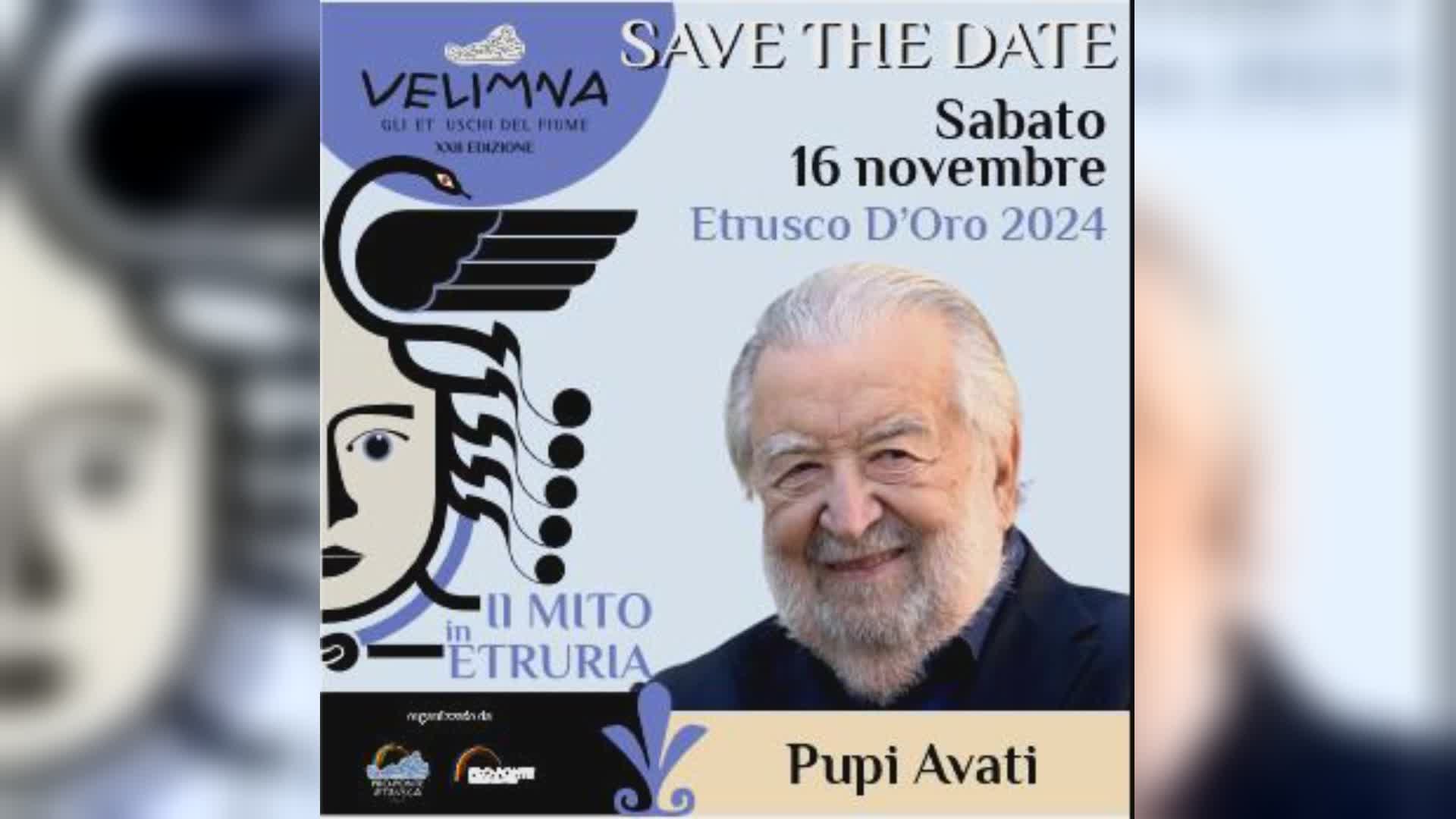 A Pupi Avati l’Etrusco d’Oro nell’ambito di “Velimna”