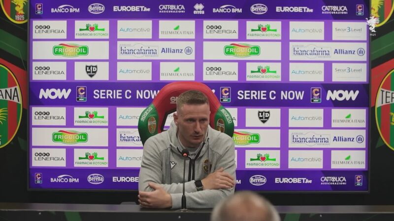 Ternana, Abate prima del derby: “Grazie ai nostri tifosi”