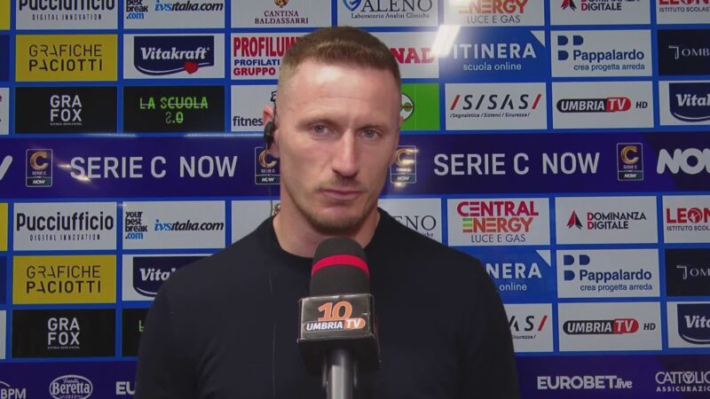 Perugia-Ternana 0-0, Abate a Umbria Tv: “Orgoglioso dei ragazzi”