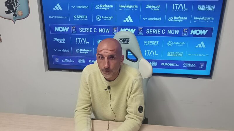 Entella-Gubbio 2-1, Taurino: “Dispiace per il risultato”