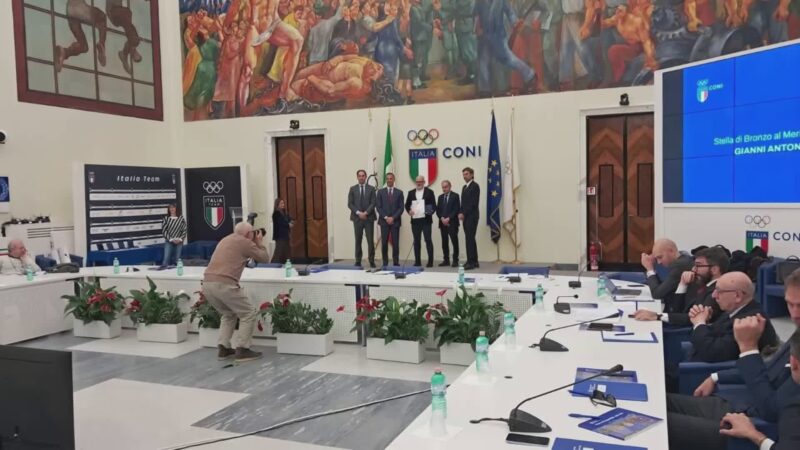 Stelle al merito sportivo: bronzo al presidente FIP Umbria Antonelli