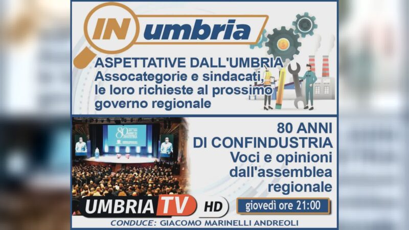 A “In Umbria” parola ad assocategorie e sindacati su Regione