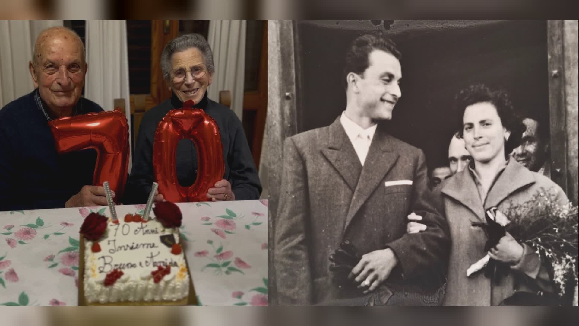 70 anni di matrimonio per i coniugi Ciucarelli