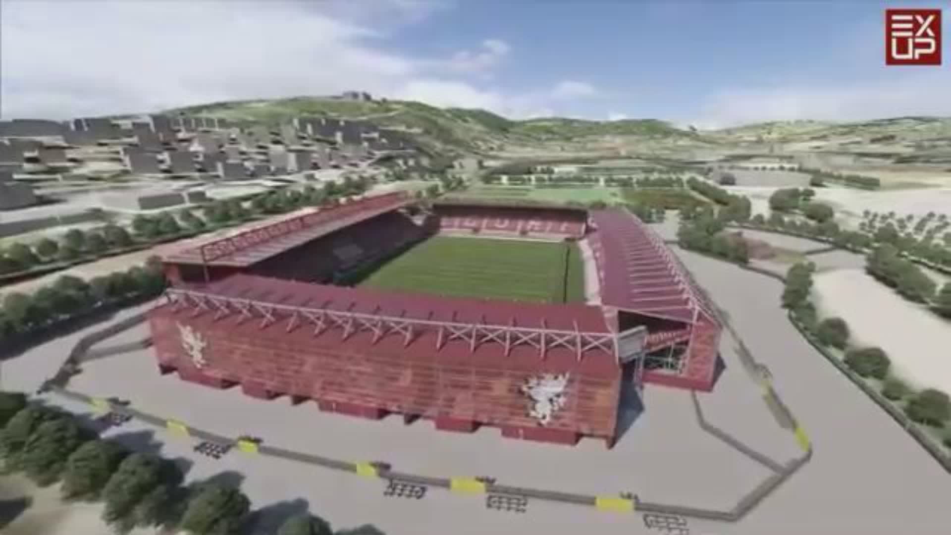 Restyling stadio Curi: ecco il progetto sul canale youtube del Perugia