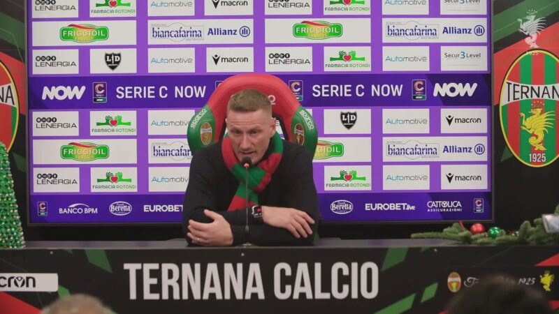 Abate, post Ternana-MilanFuturo: “Alleno un gruppo fantastico”