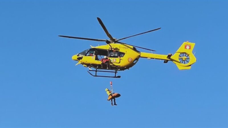 Colto da malore a Poggio Sorbiglione, uomo salvato con elisoccorso