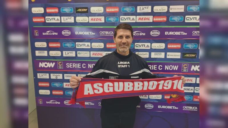 Gubbio, ufficiale l’arrivo di Fontana al posto di Taurino