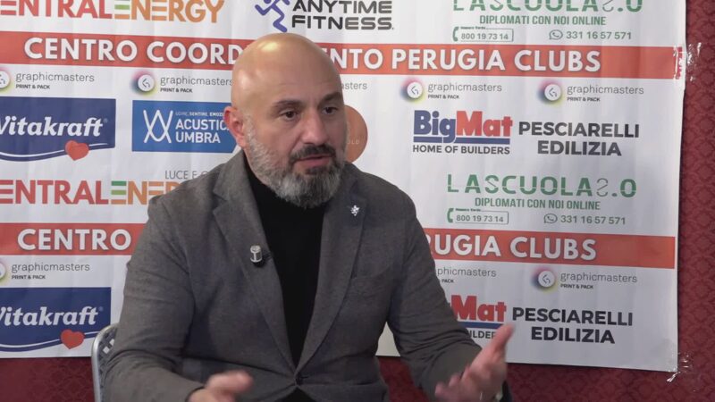 Vossi a Umbria Tv: “Curi, priorità le licenze nazionali”