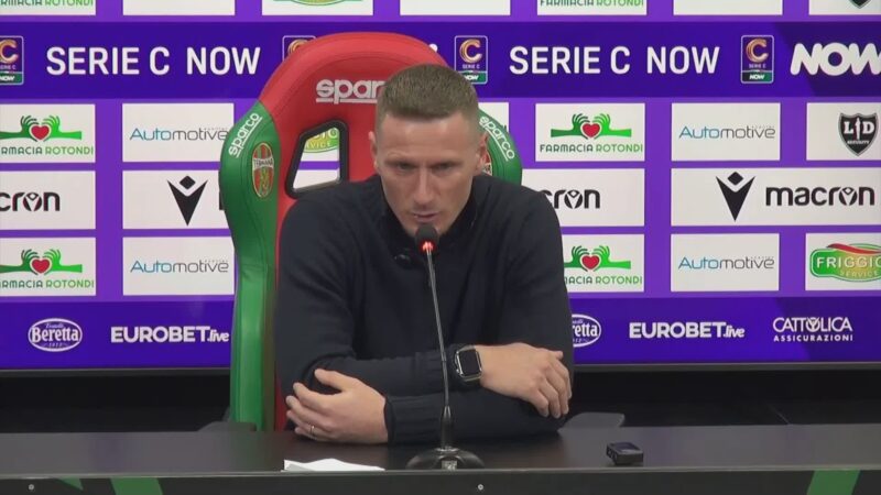 Ternana, Abate: “Sono orgoglioso dei miei ragazzi”