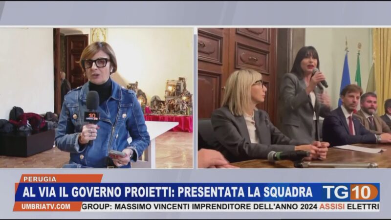 Al via Governo Proietti: ecco la squadra. La diretta da TG Giorno UTV