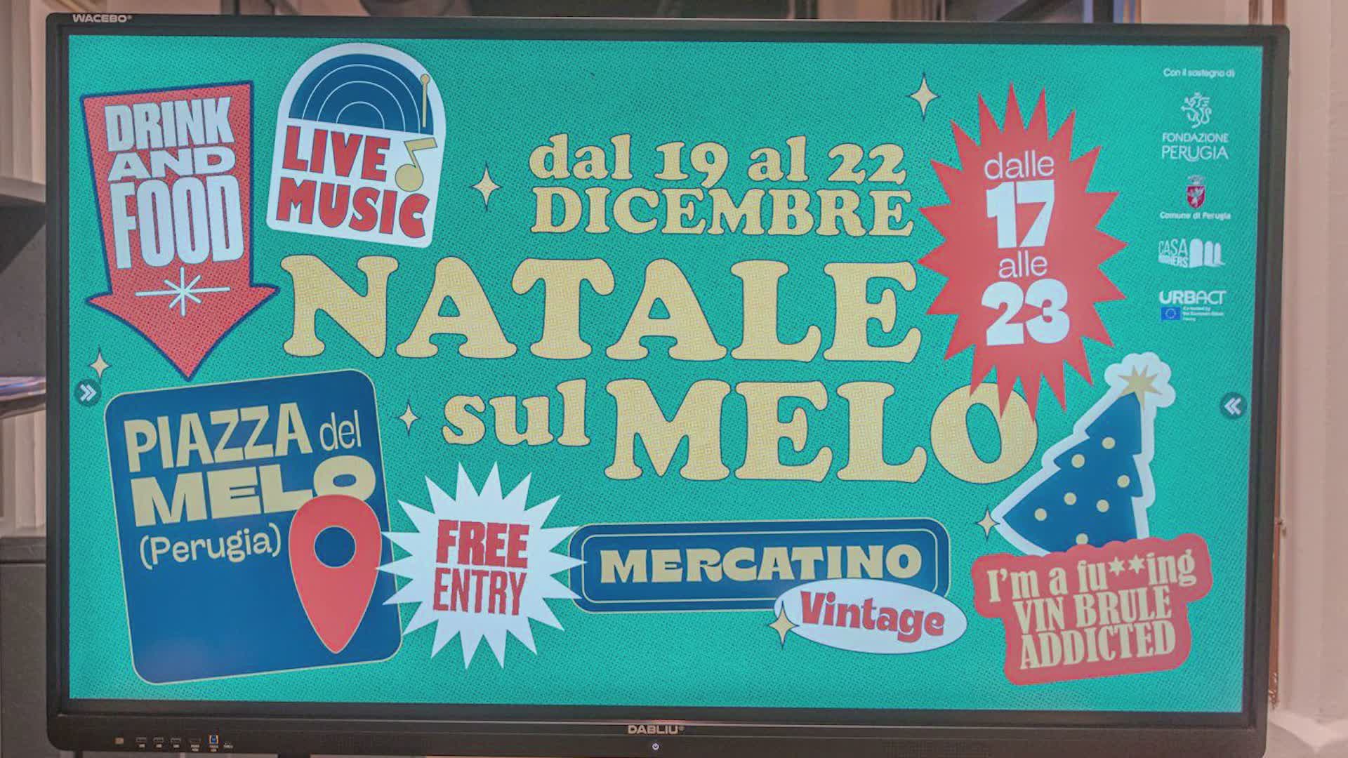 Rigenerazione urbana, fino al 22 l’evento “Natale sul Melo”