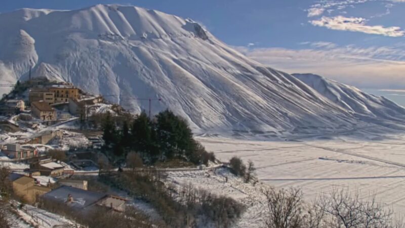 Nottata di gelo: temperature sotto zero in Valnerina