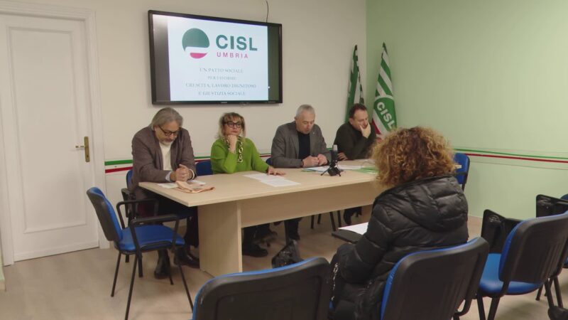 Cisl Umbria: “Chiediamo alla Regione un patto sociale”