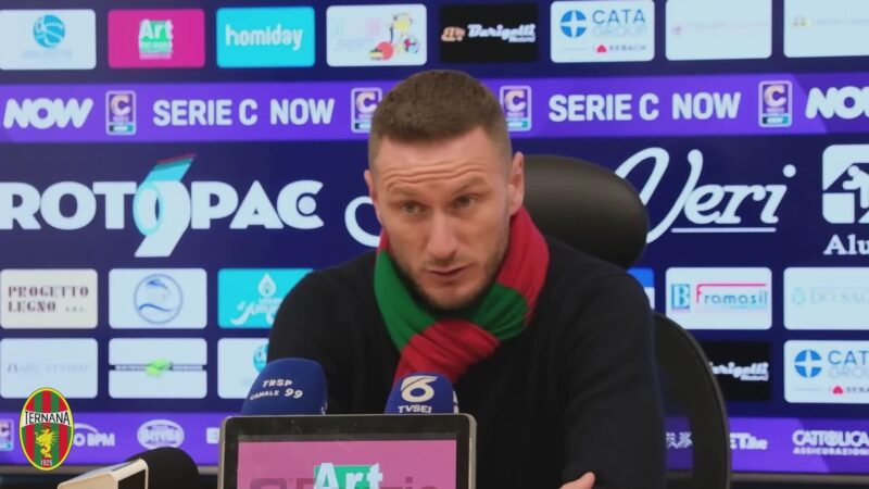 Pineto-Ternana 1-0, Abate: “Ko meritato, ci servirà da lezione”