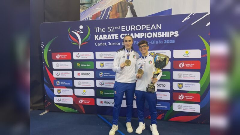 Karate, gli umbri Pergolesi e Romagnoli sul tetto d’Europa