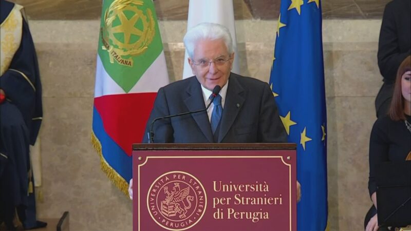 Il discorso di Sergio Mattarella all’Università per Stranieri