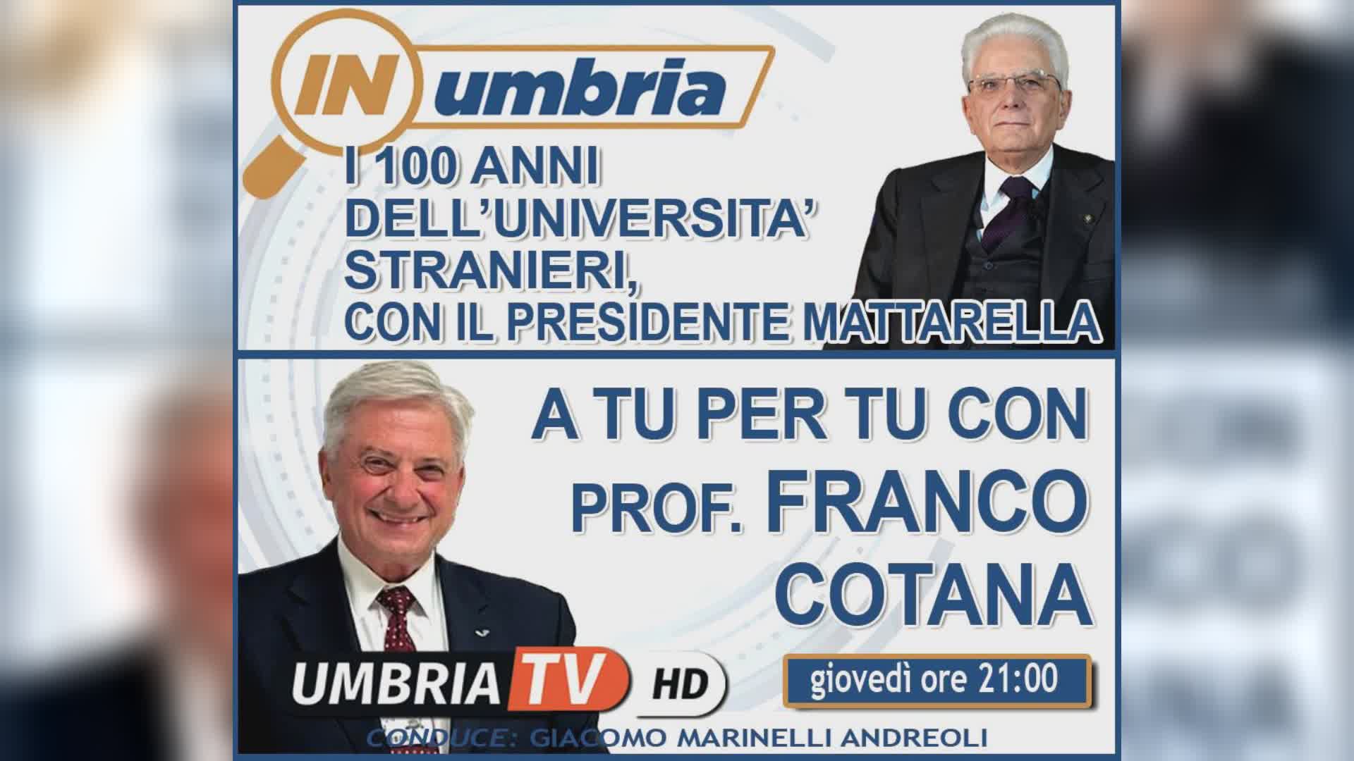 A InUmbria la festa di UniStra e ‘A tu per tu’  Prof. Cotana