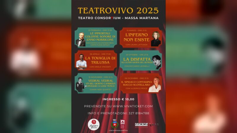 “Teatro Vivo 2025”, una grande stagione di musica e spettacolo