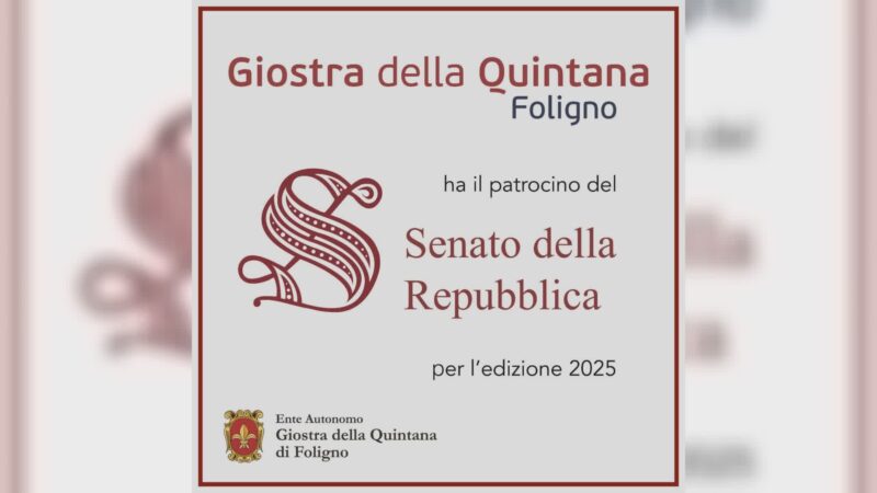 Il patrocinio del Senato alla Quintana 2025