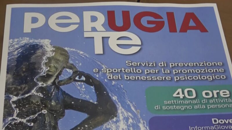 ‘Perugia per te’ per prevenzione e cura disagio psicologico